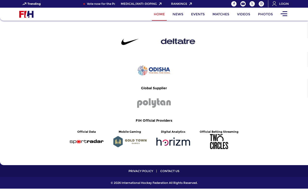 Fédération Internationale de Hockey screenshot