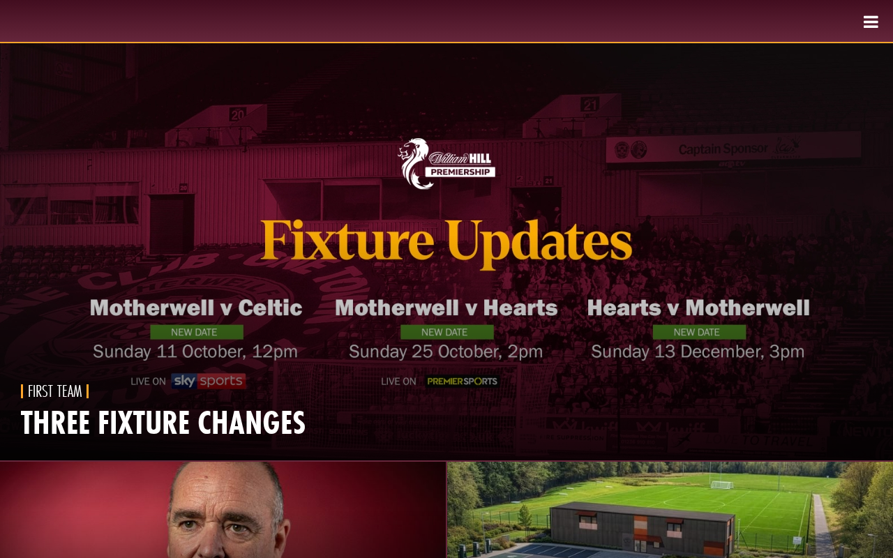The official website of Motherwell Football Club screenshot