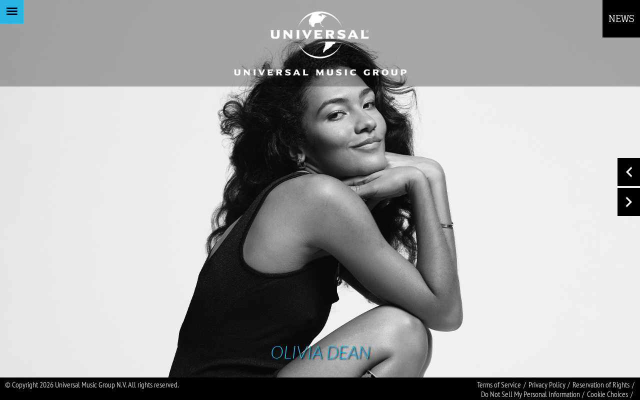 Universal Music Group, the world's leading music company screenshot
