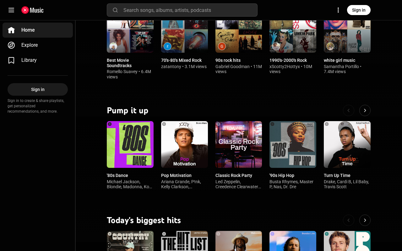 YouTube Music screenshot