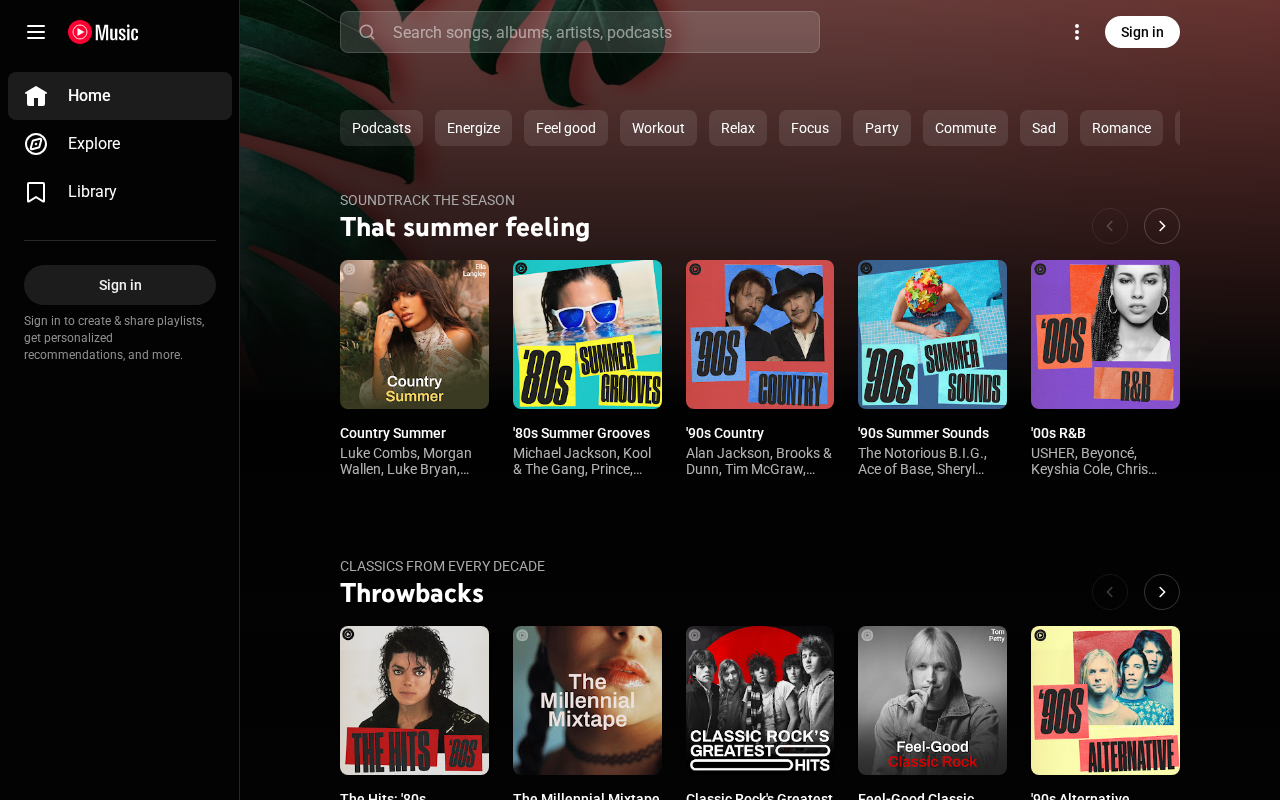YouTube Music screenshot