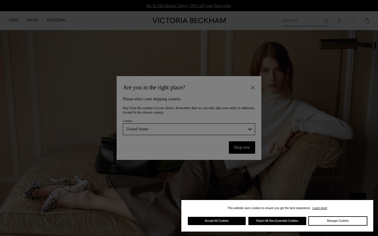 Victoria Beckham® Official Store screenshot