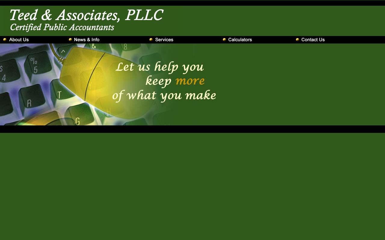 Teed and Associates, PLLC, Certified Public Accountants screenshot