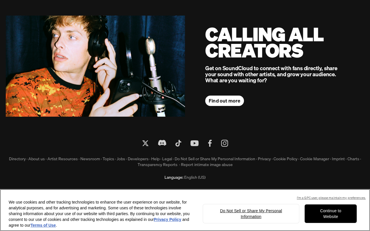 Stream and listen to music online for free with SoundCloud screenshot