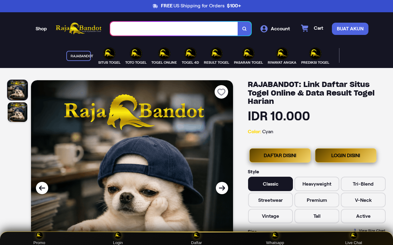RAJABANDOT: Link Daftar Situs Togel Online & Data Result Togel Harian screenshot