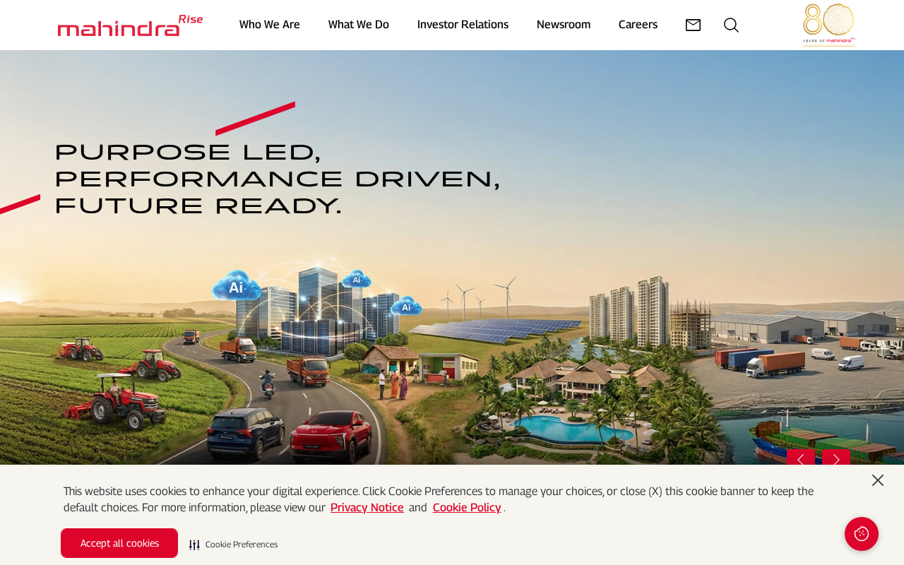PURPOSE LED, PERFORMANCE DRIVEN, FUTURE READY. screenshot