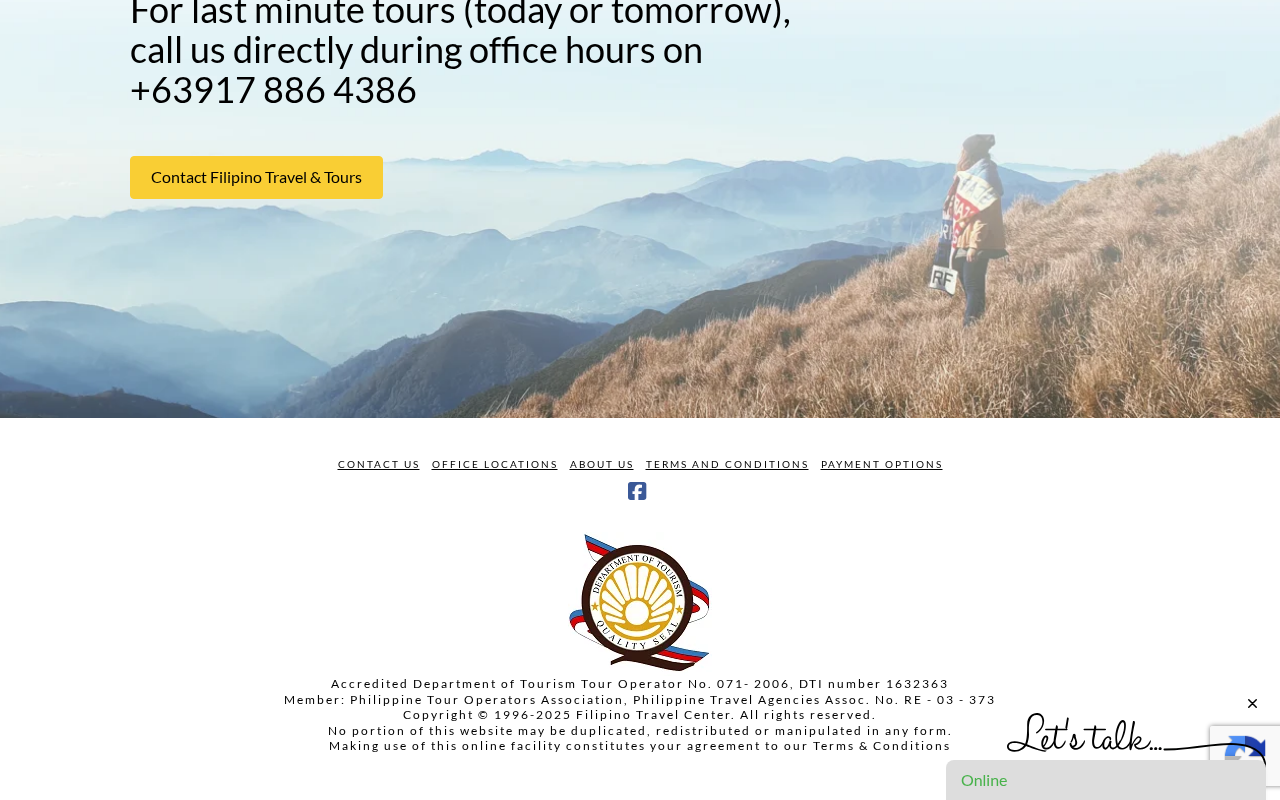 Homepage screenshot