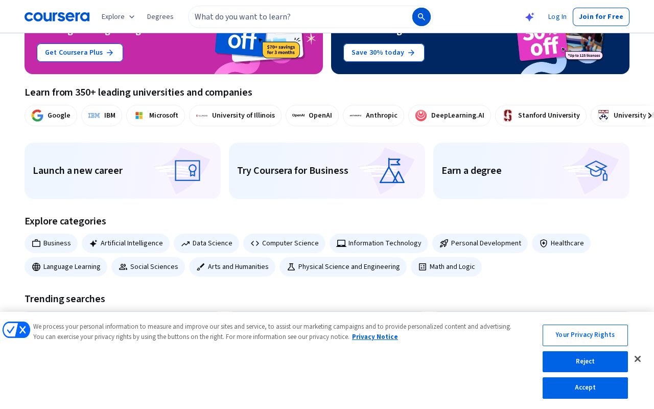 Coursera screenshot