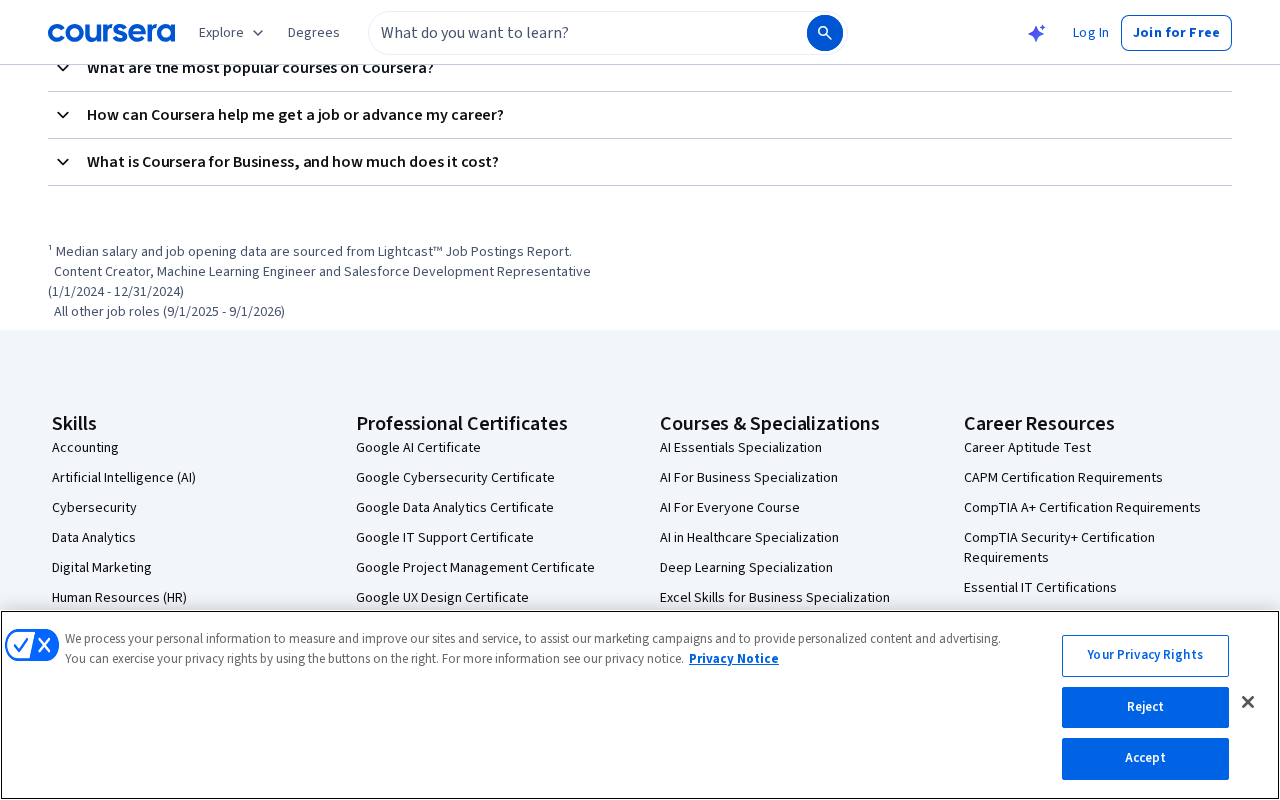 Coursera screenshot