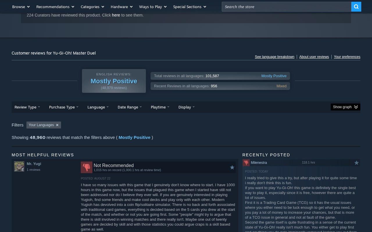 Yu-Gi-Oh! Master Duel on Steam screenshot