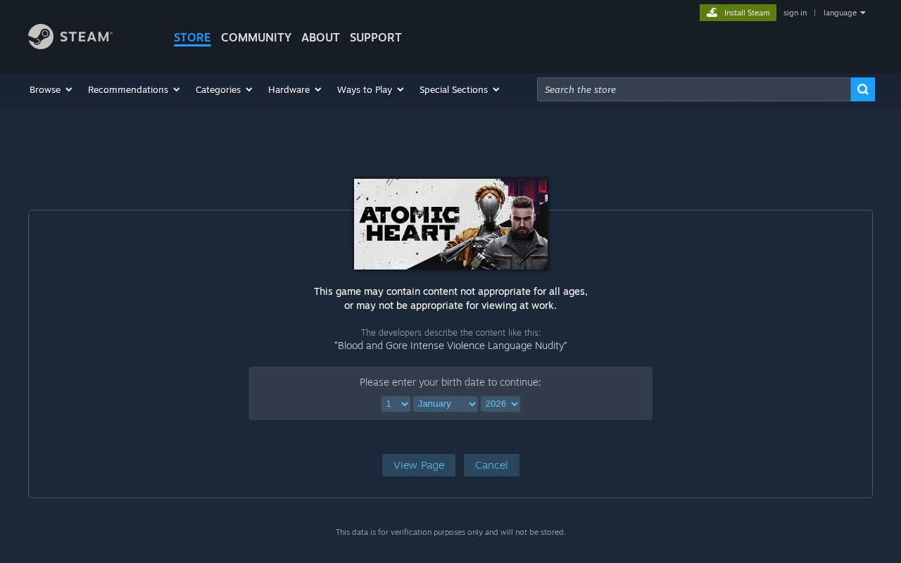 Save 80% on Atomic Heart on Steam screenshot