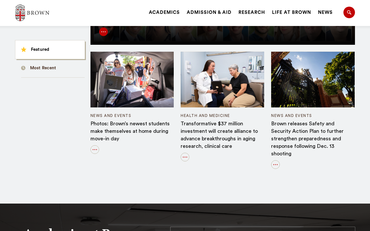 Brown University screenshot
