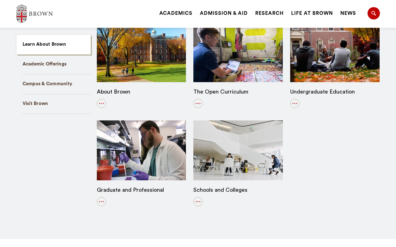Brown University screenshot