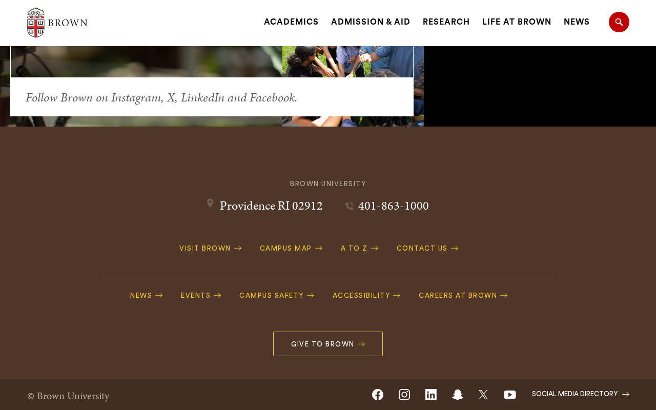 Brown University screenshot