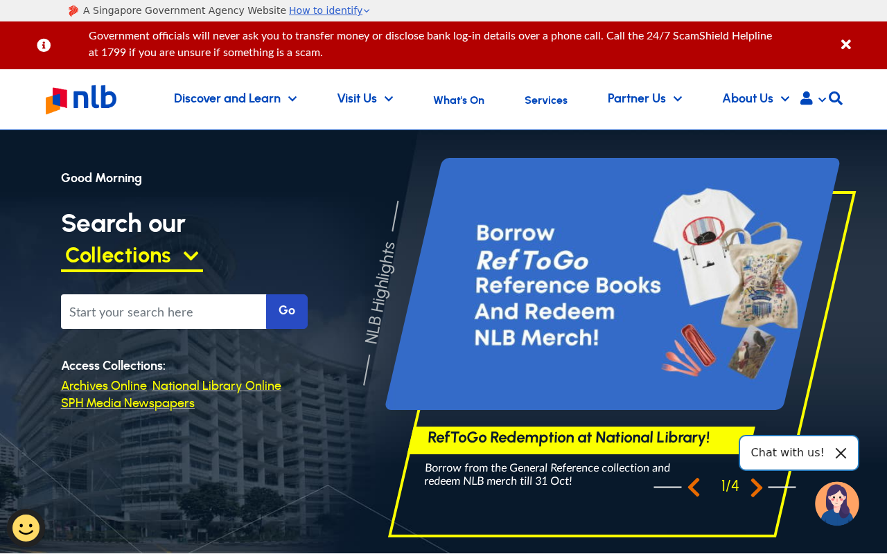 Search our Collections screenshot