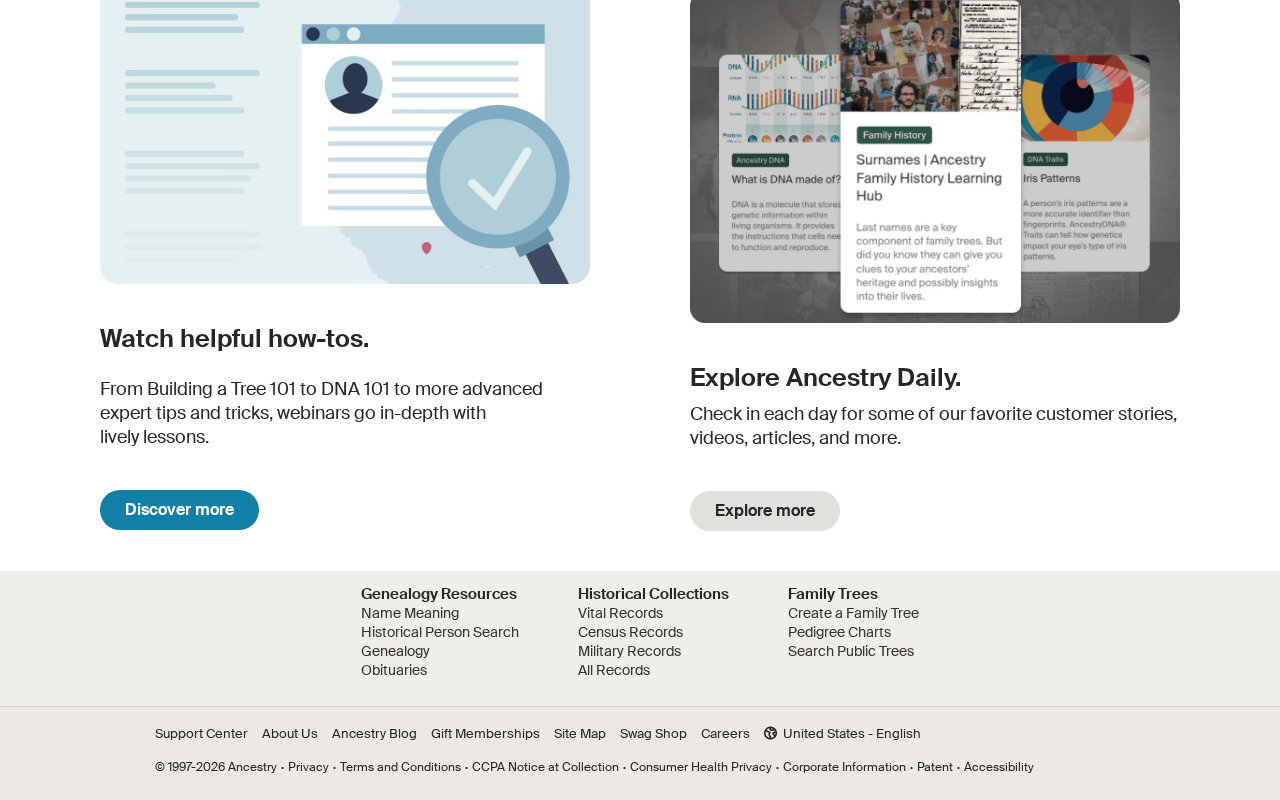 You’ve got questions. We’ve got ancestors. screenshot
