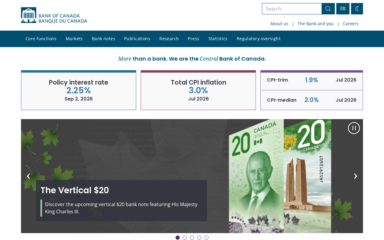 Bank of Canada screenshot