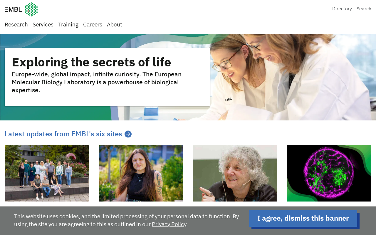 European Molecular Biology Laboratory screenshot