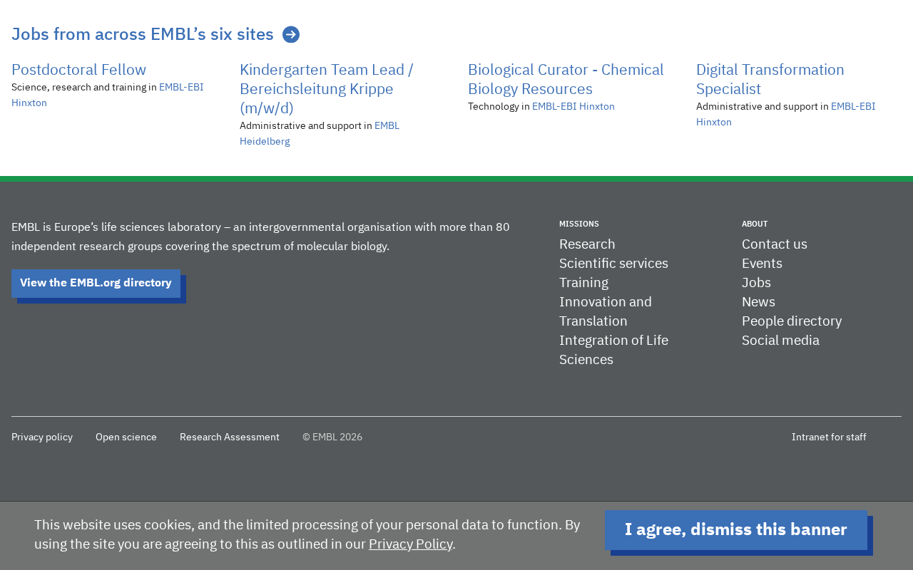 European Molecular Biology Laboratory screenshot