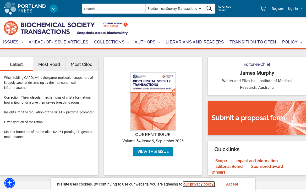 Biochemical Society Transactions screenshot