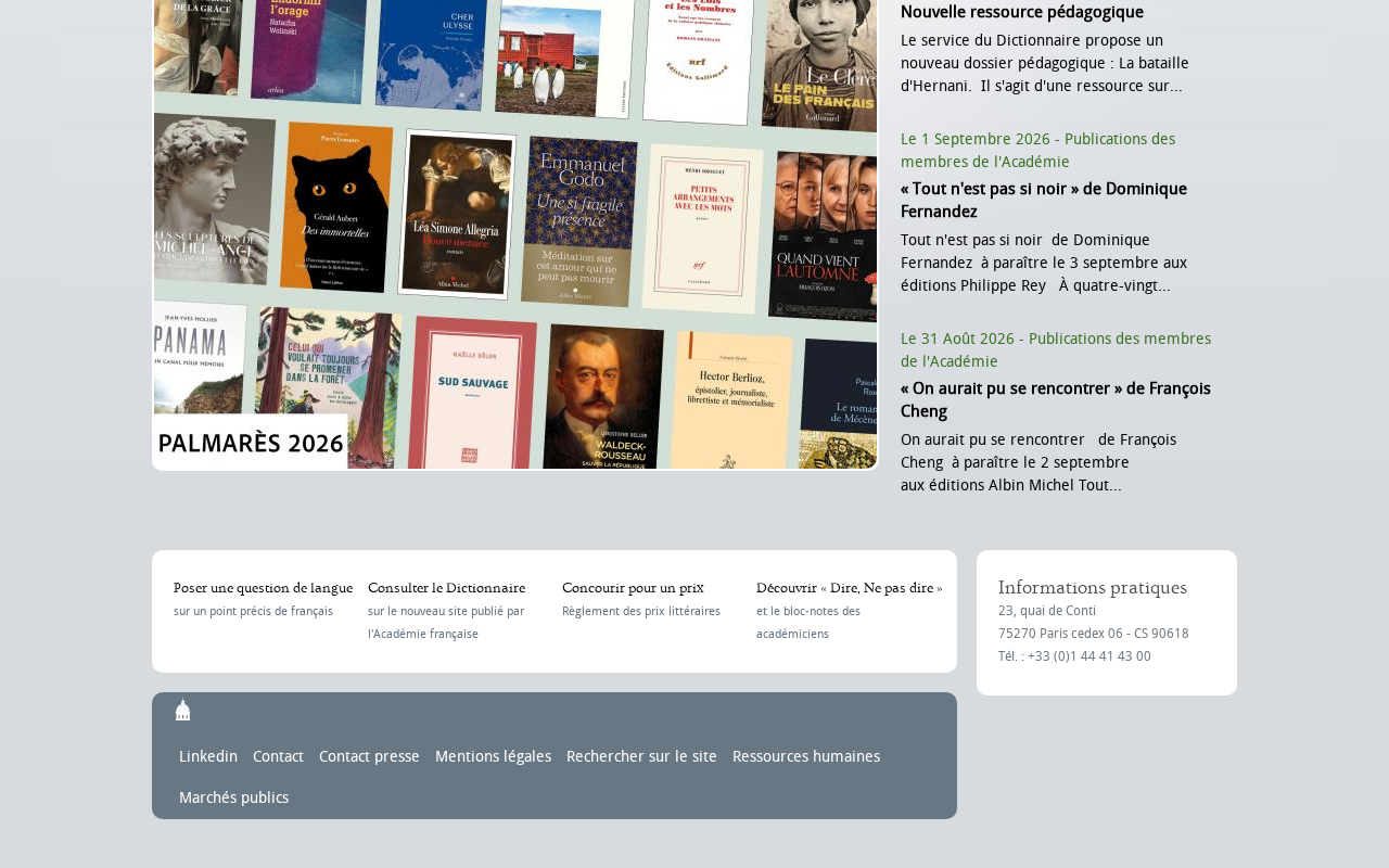 Académie française screenshot