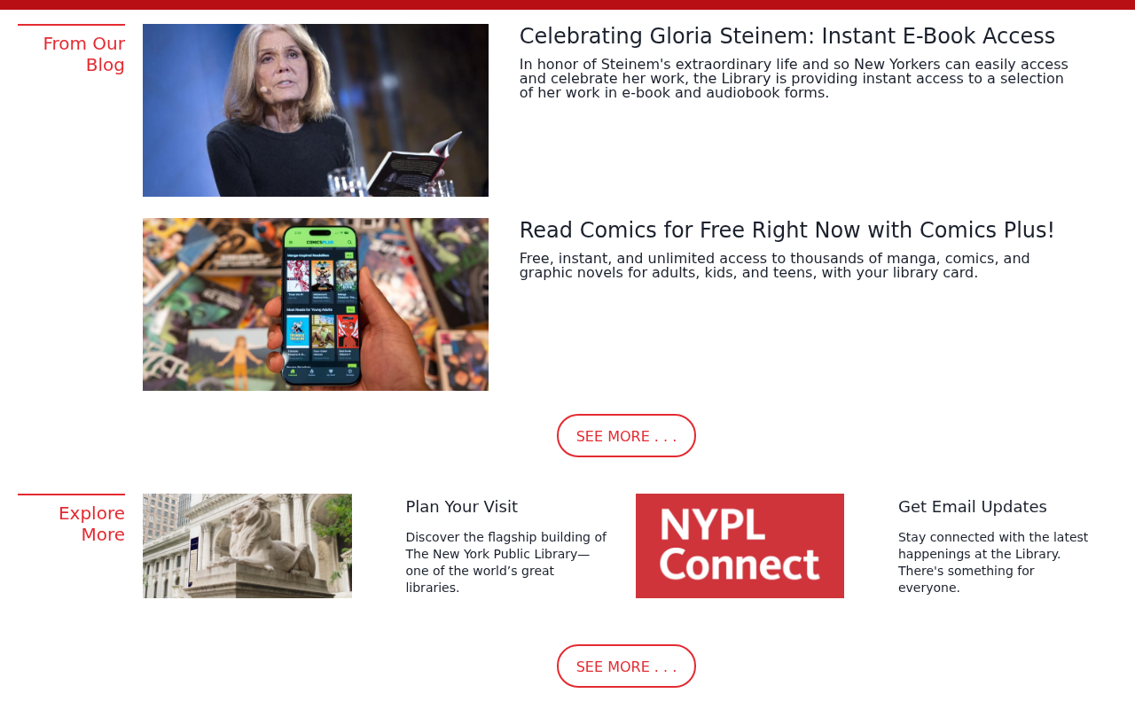 The New York Public Library screenshot