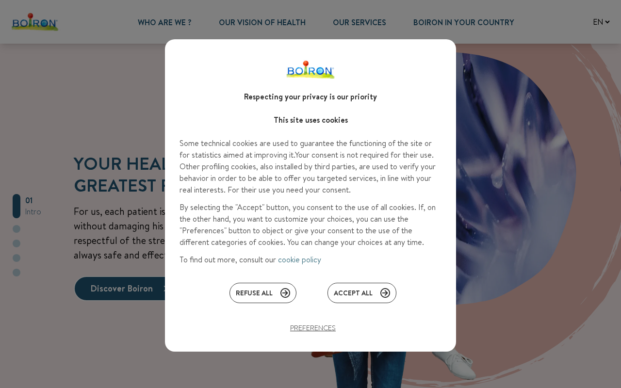 YOUR HEALTH DESERVES THE GREATEST RESPECT. screenshot