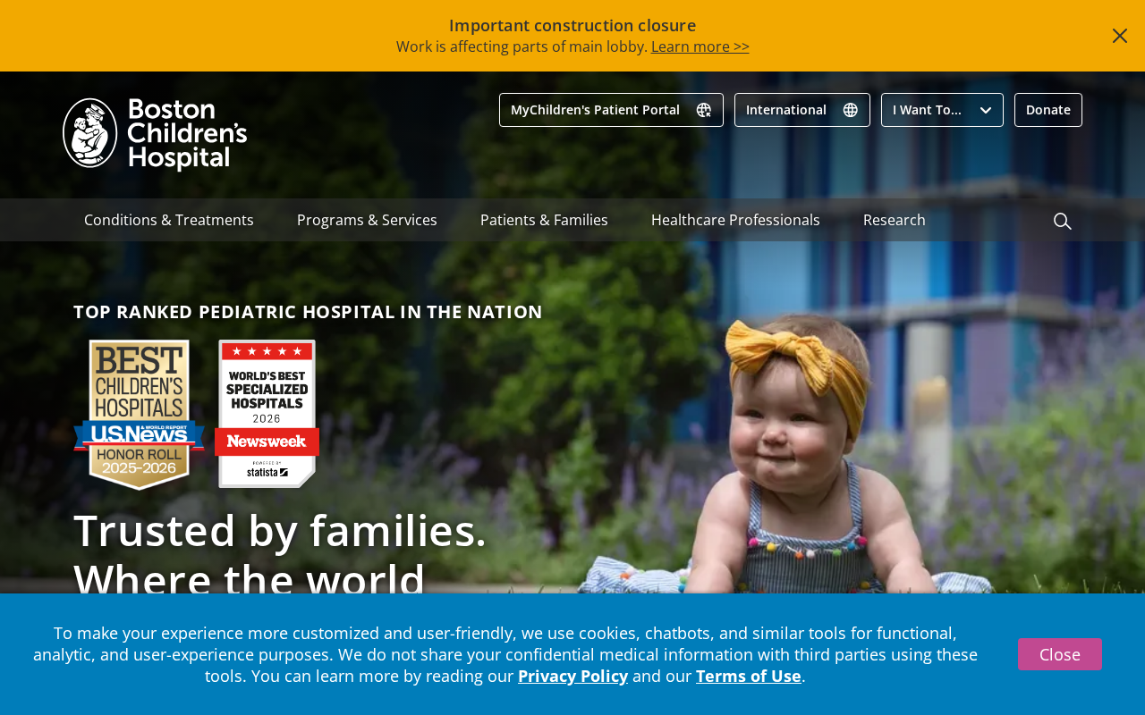 Trusted by families. Where the world comes for answers. screenshot