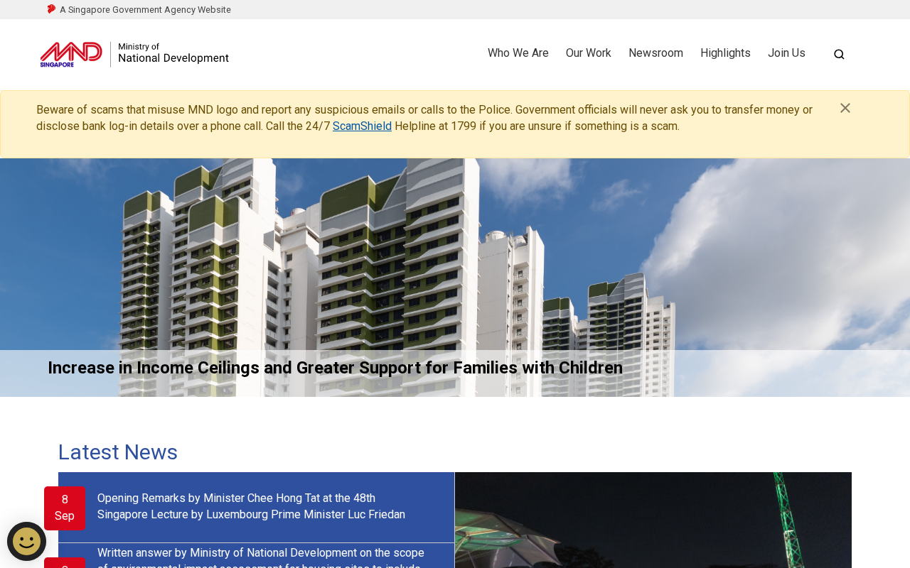 Ministry of National Development (MND) screenshot