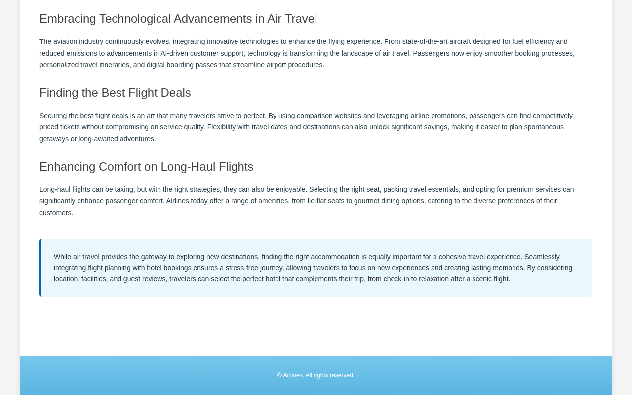 A COMPREHENSIVE GUIDE TO MODERN AIR TRAVEL SOLUTIONS screenshot
