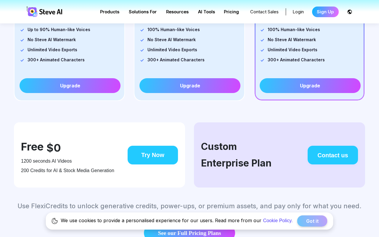 Patented AI Video Creation Platform screenshot