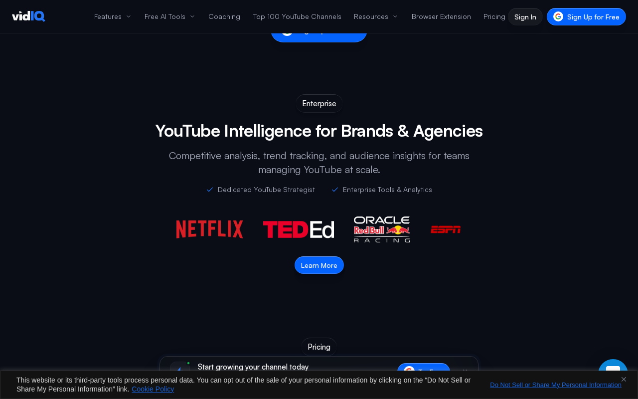 vidIQ: Get More Subscribers & Views on YouTube screenshot