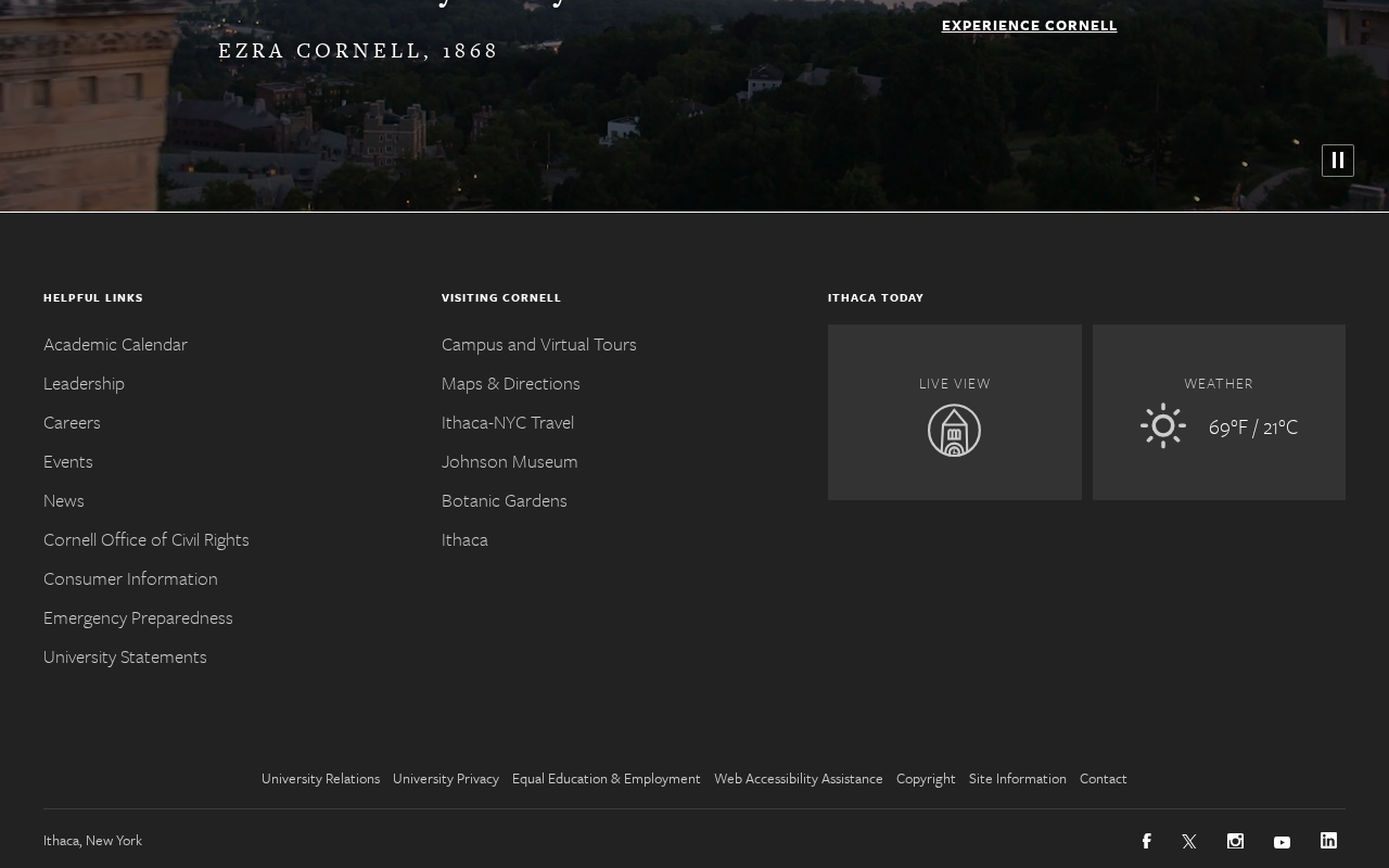 Cornell University screenshot