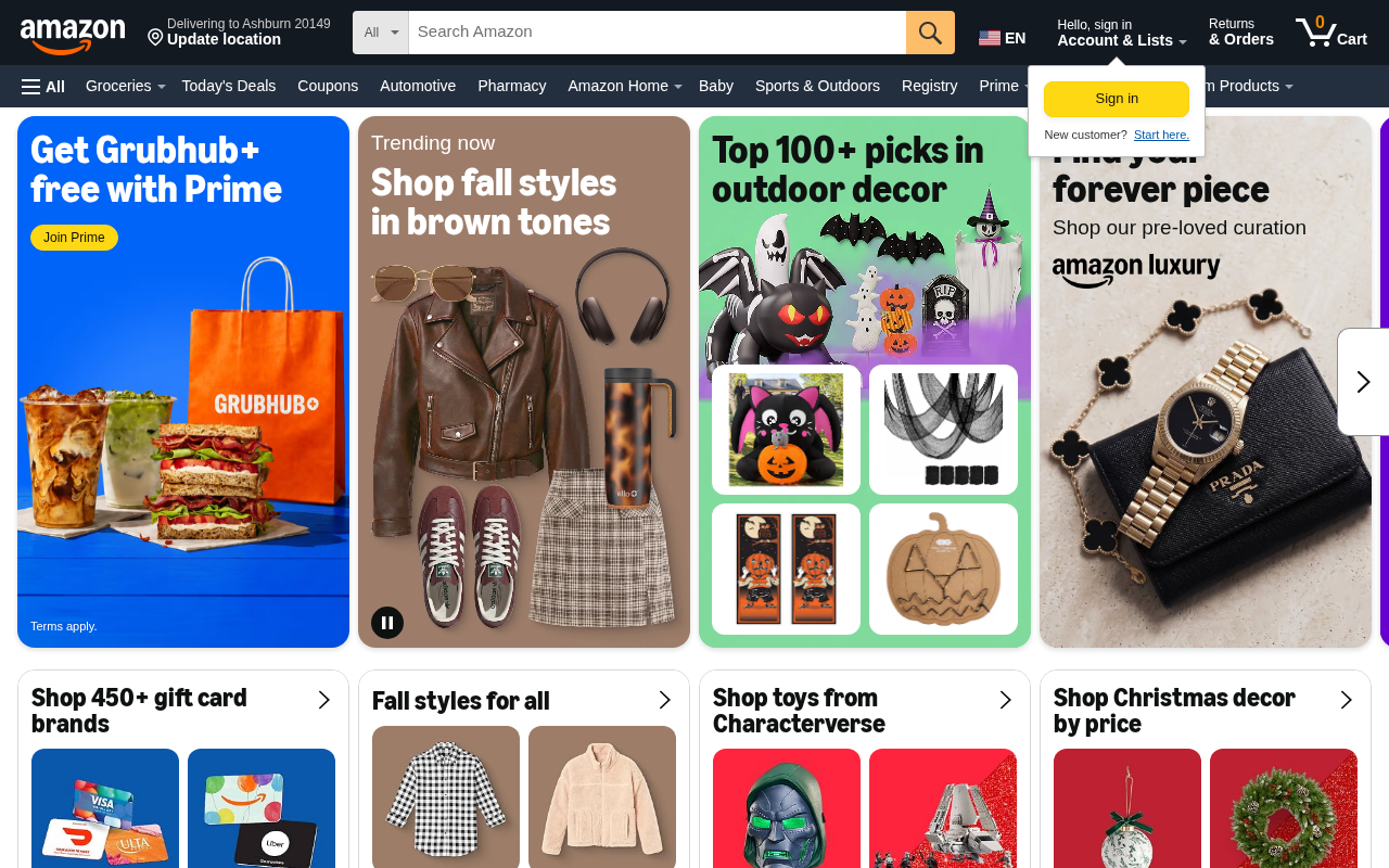 Amazon.com. Spend less. Smile more. screenshot