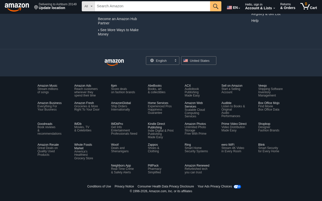Amazon.com. Spend less. Smile more. screenshot