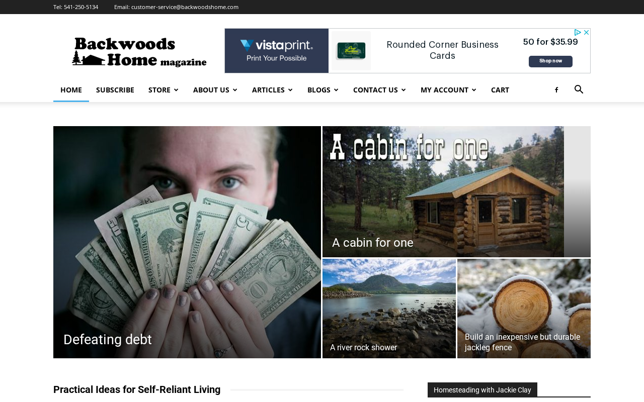 Backwoods Home Magazine screenshot