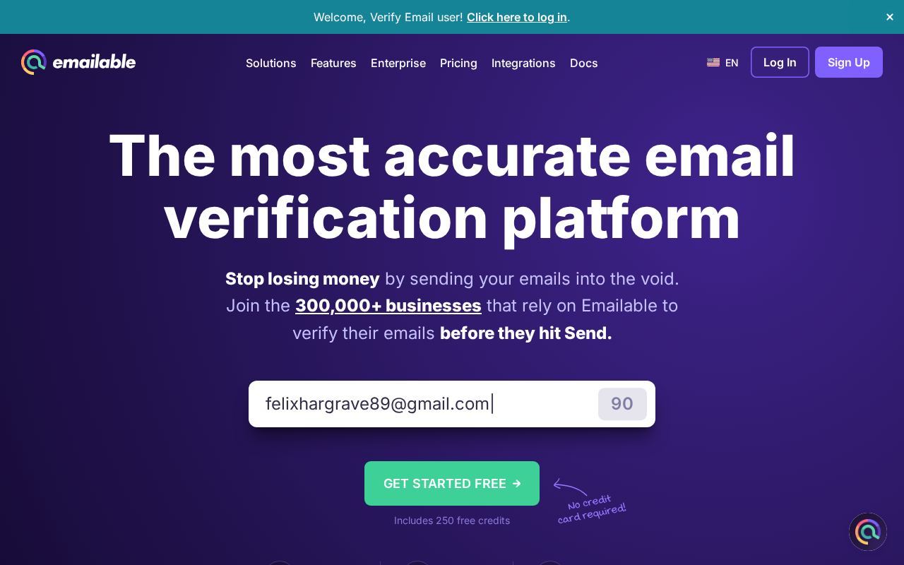 Email Verification Service & Software screenshot