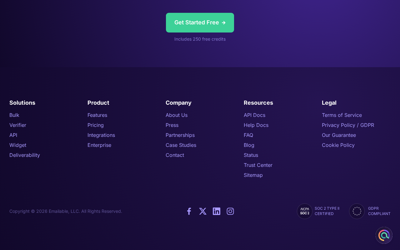 Email Verification Service & Software screenshot