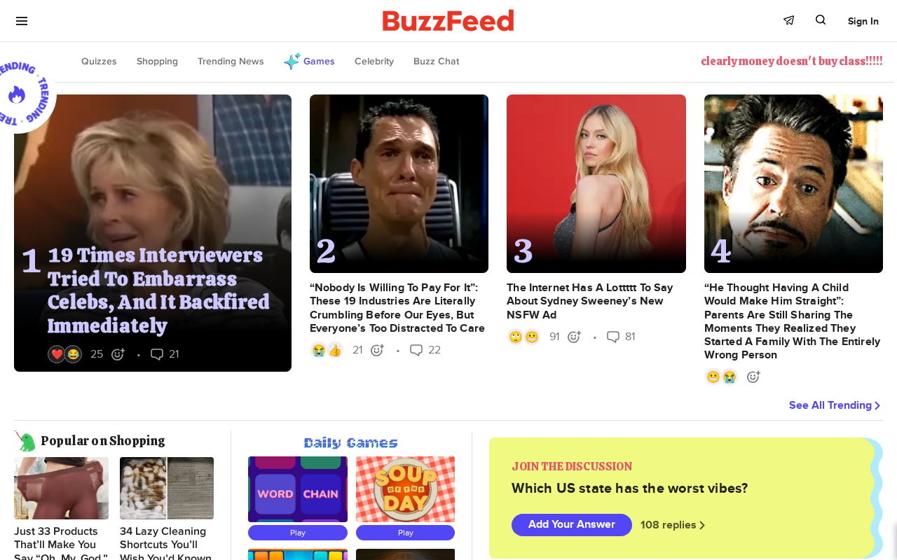 BuzzFeed screenshot