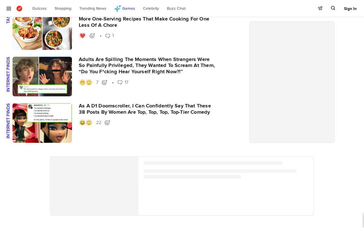 BuzzFeed screenshot