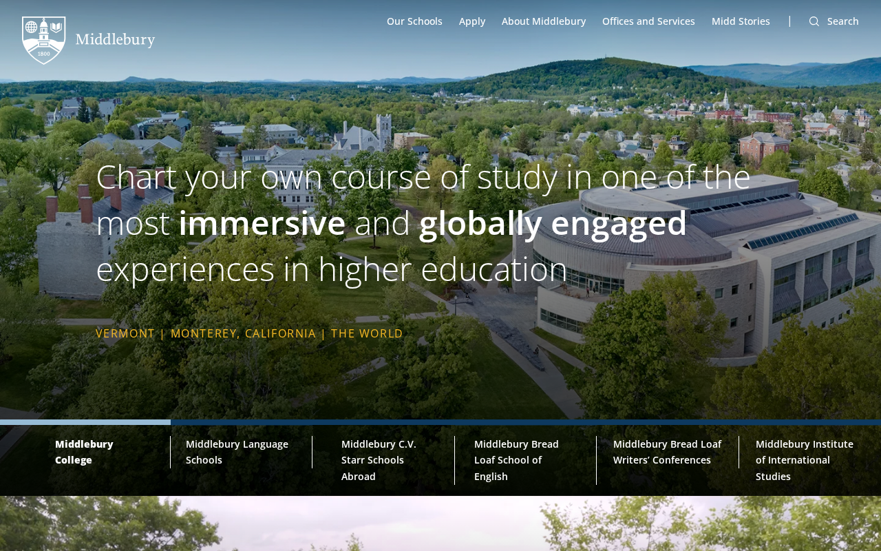 Chart your own course of study in one of the most immersive and globally engaged experiences in higher education screenshot