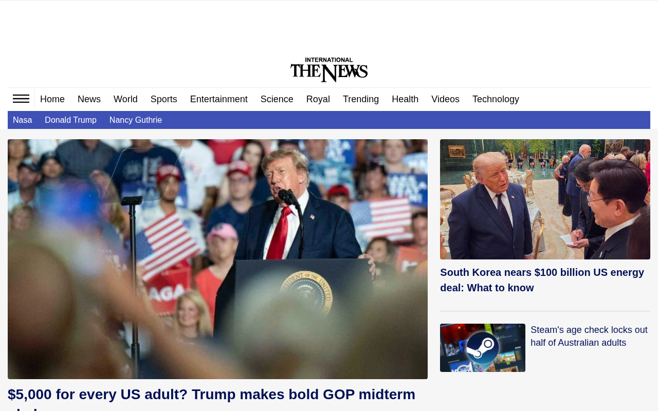 $5,000 for every US adult? Trump makes bold GOP midterm pledge screenshot