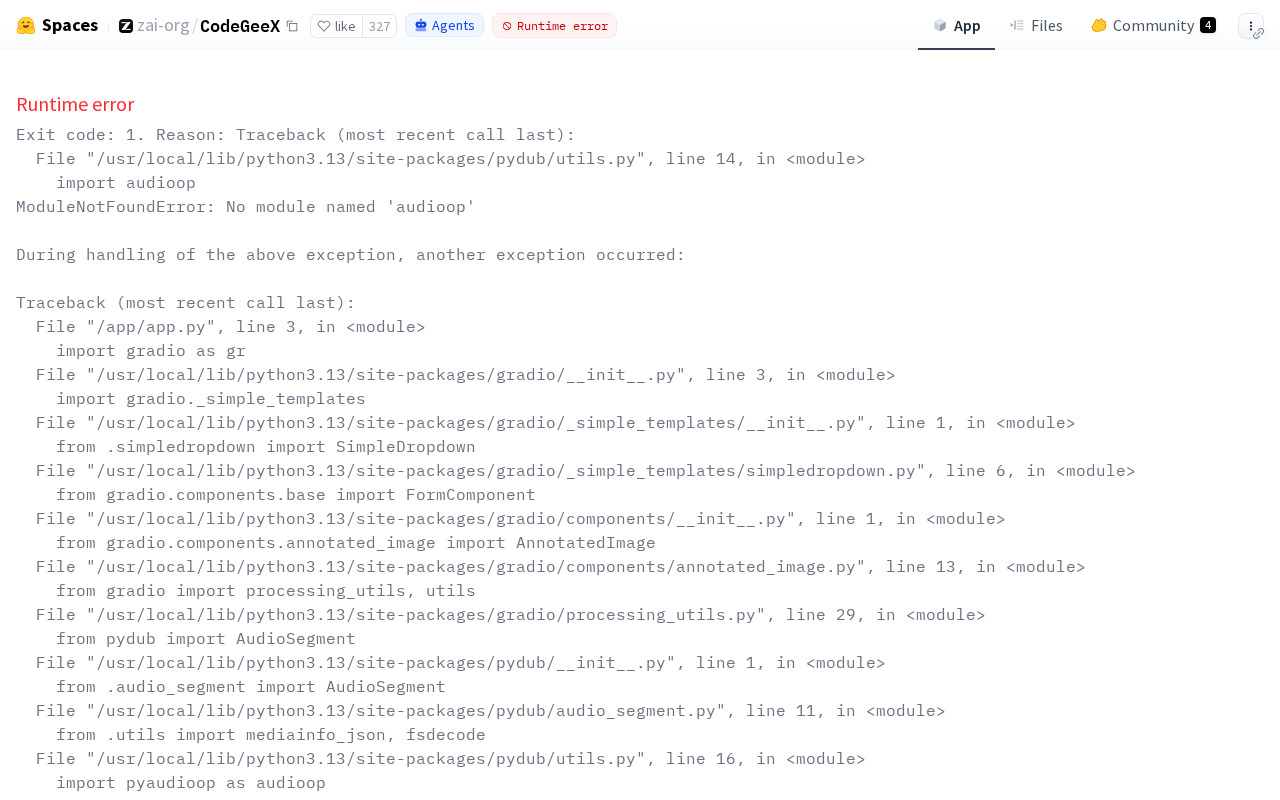 CodeGeeX screenshot