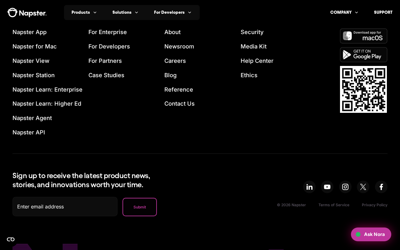 Napster is an AI agent platform that enables organizations and individuals to deploy specialized AI companions with pers screenshot