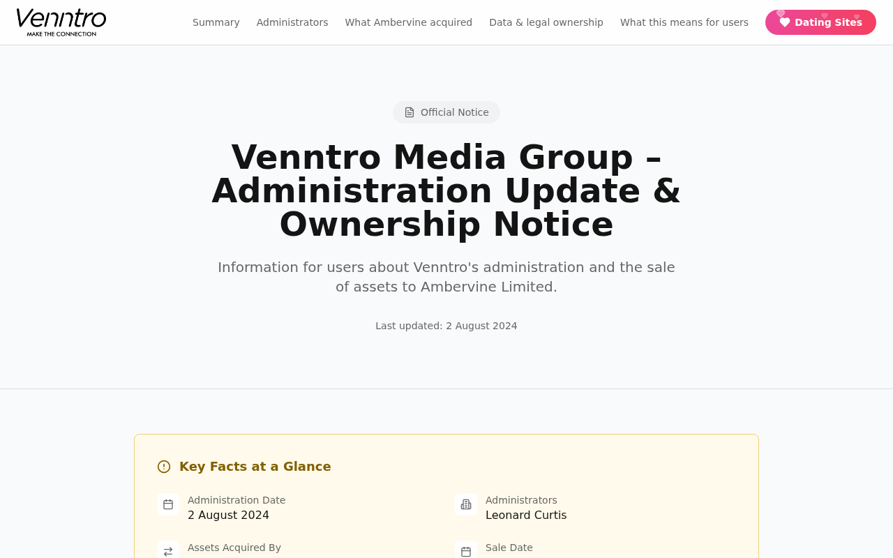 Venntro Media Group screenshot
