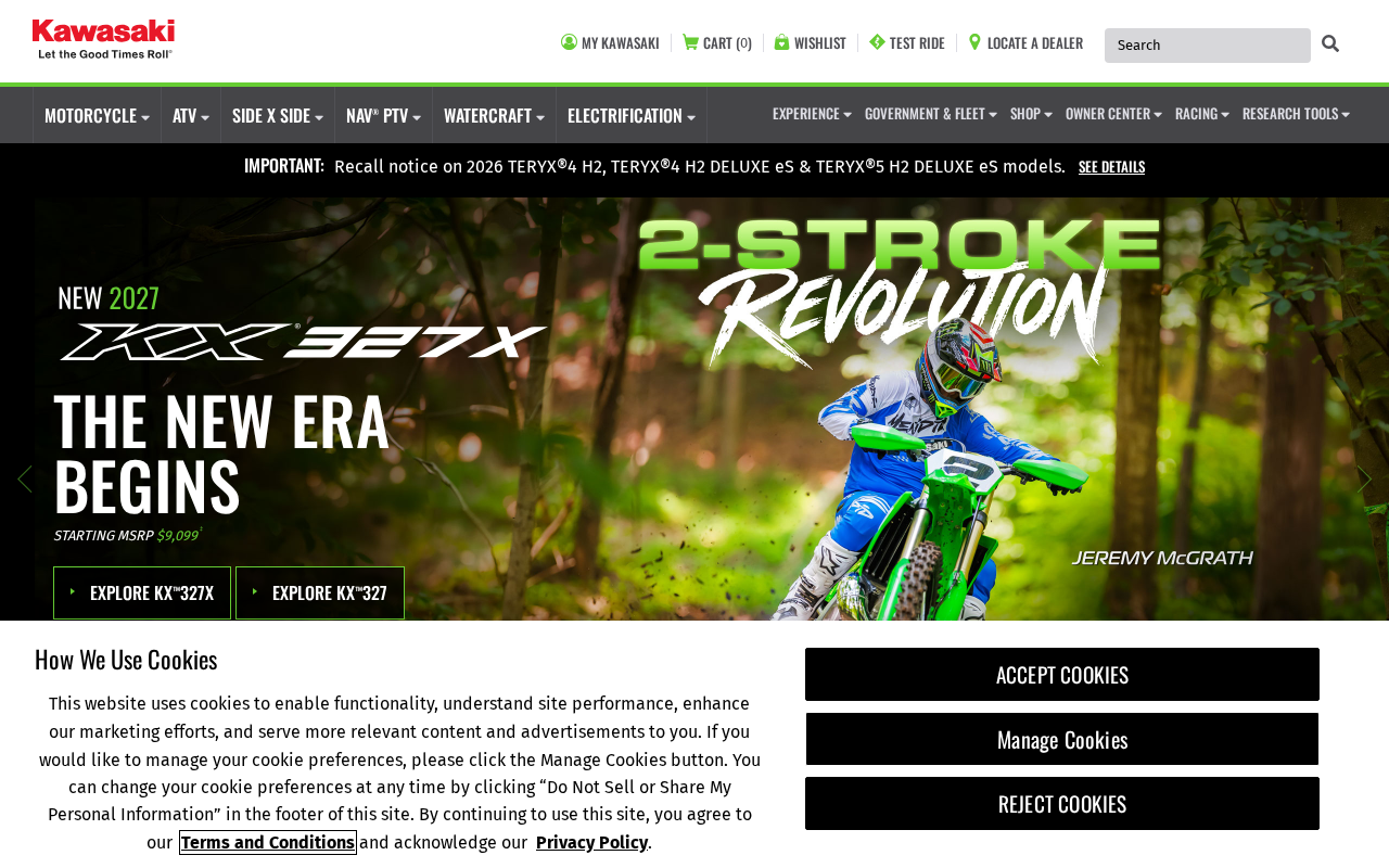 Kawasaki Motorcycles, ATV, SxS, Jet Ski Personal Watercraft screenshot