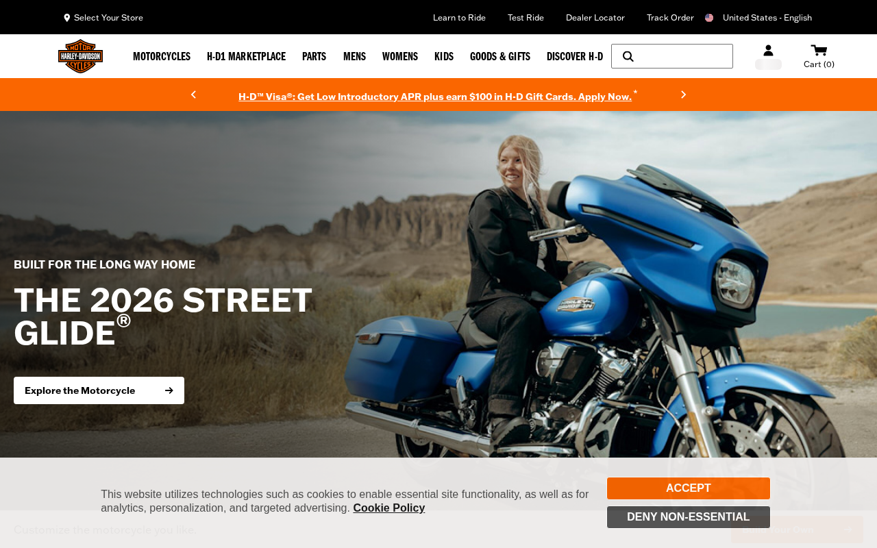 Official Harley-Davidson Motorcycles screenshot