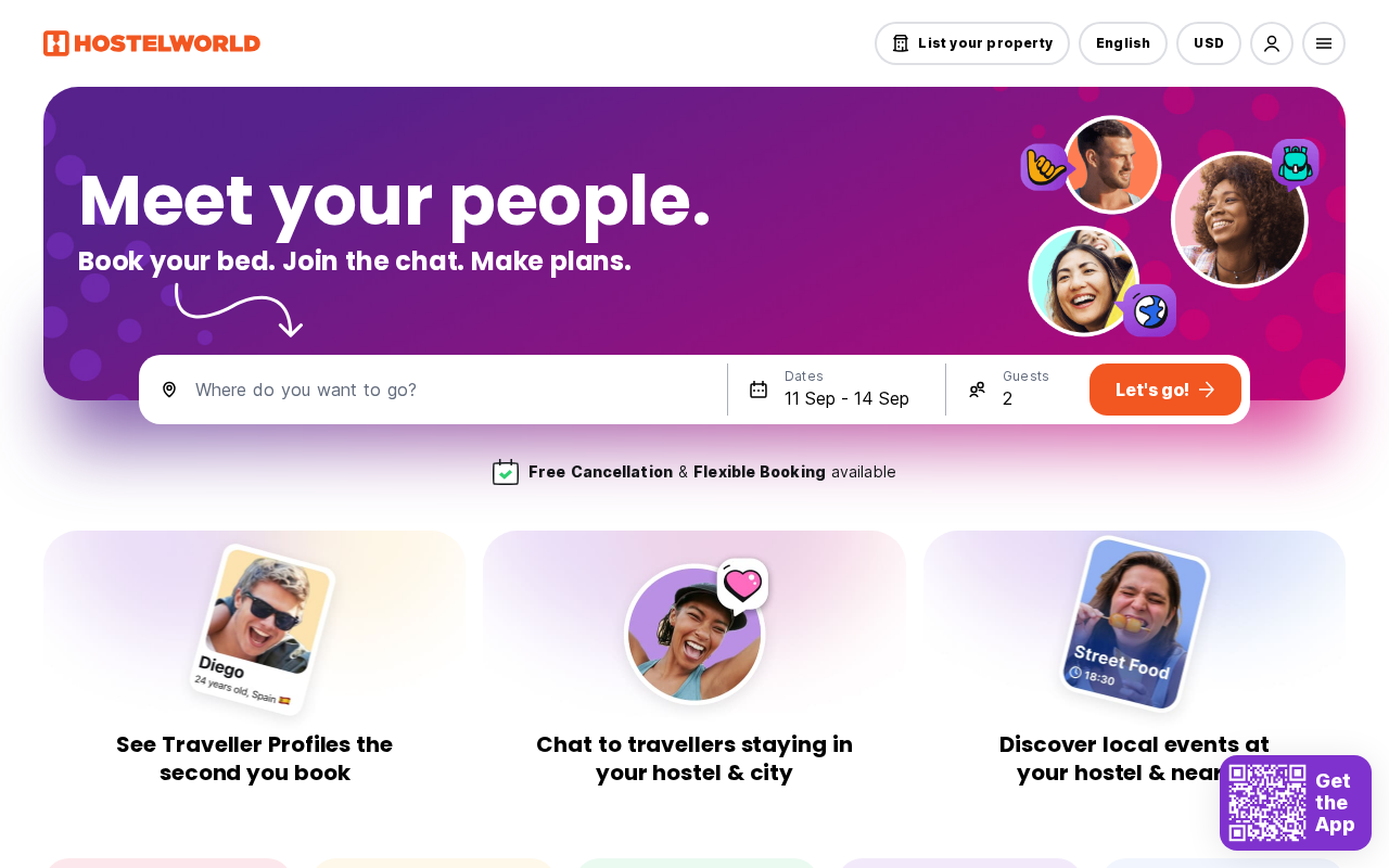 Hostels Worldwide screenshot