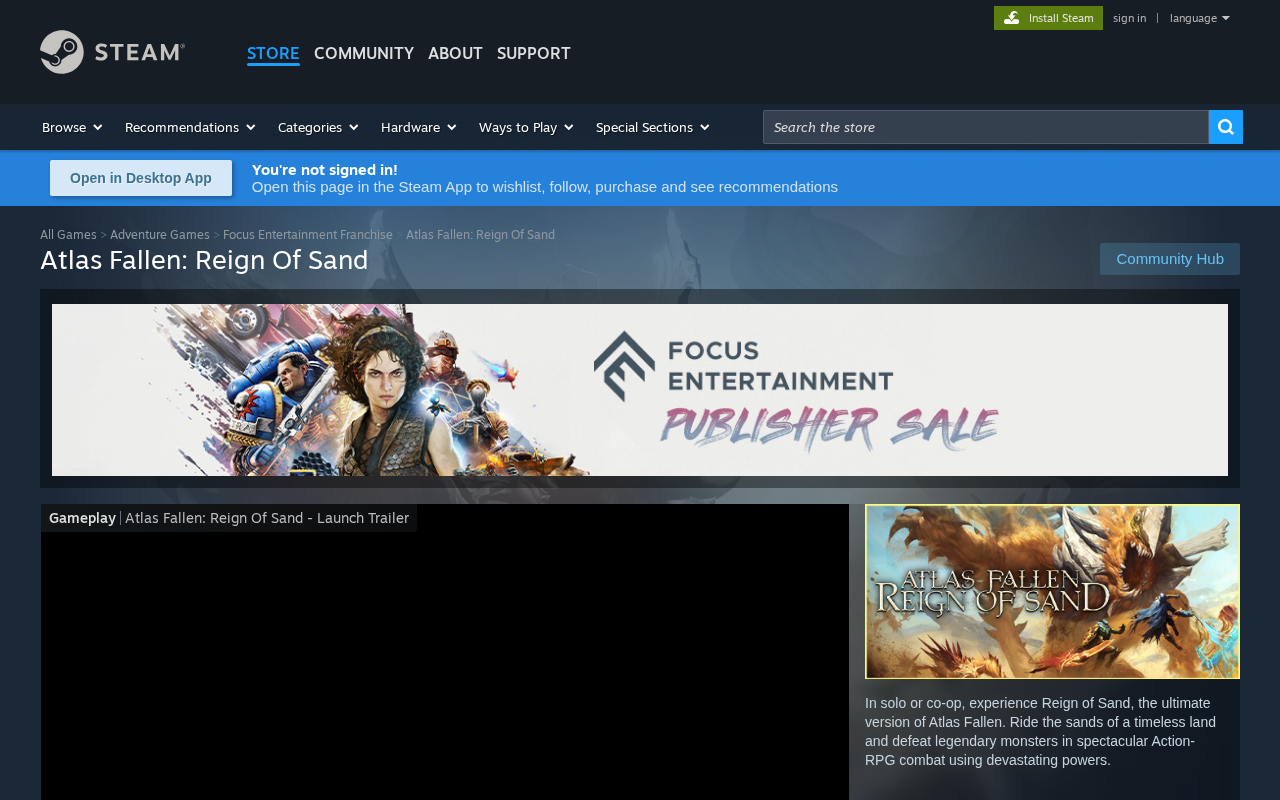 Save 75% on Atlas Fallen: Reign Of Sand on Steam screenshot