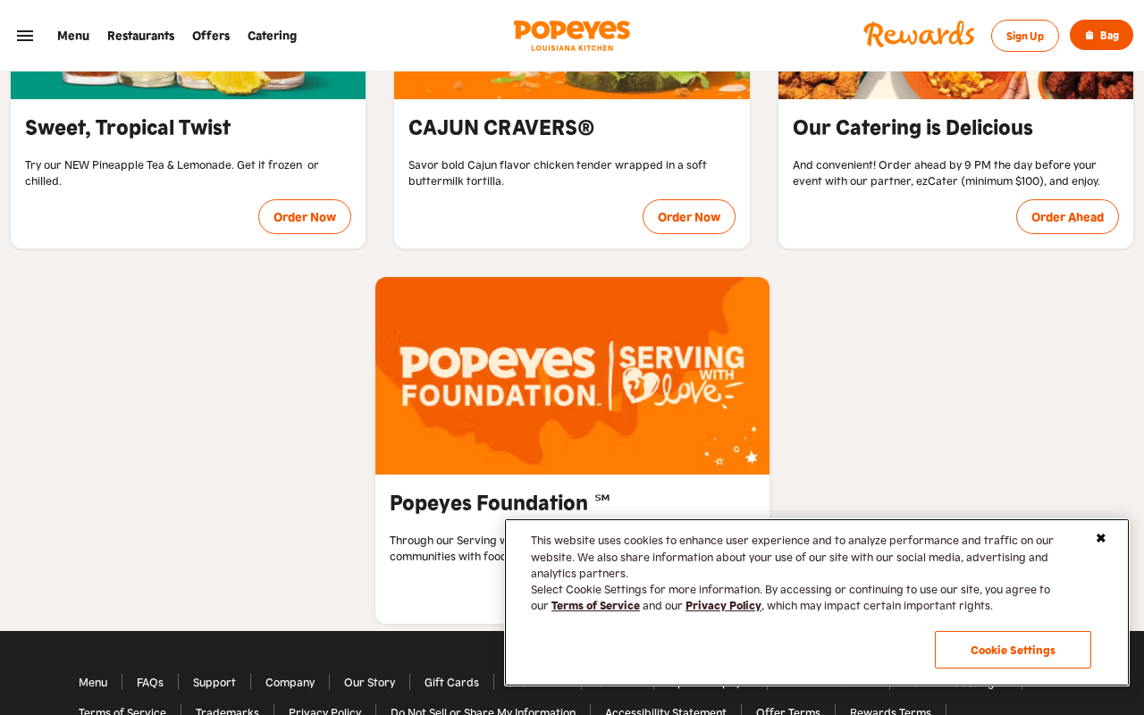 Popeyes Chicken screenshot